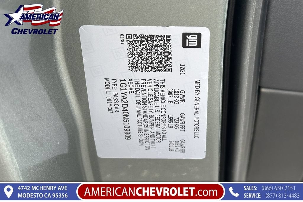 2022 Chevrolet Corvette Stingray 1LT