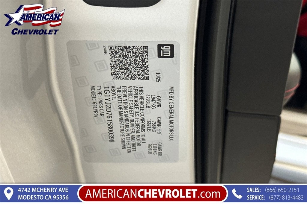 2026 Chevrolet Corvette ZR1 3LZ