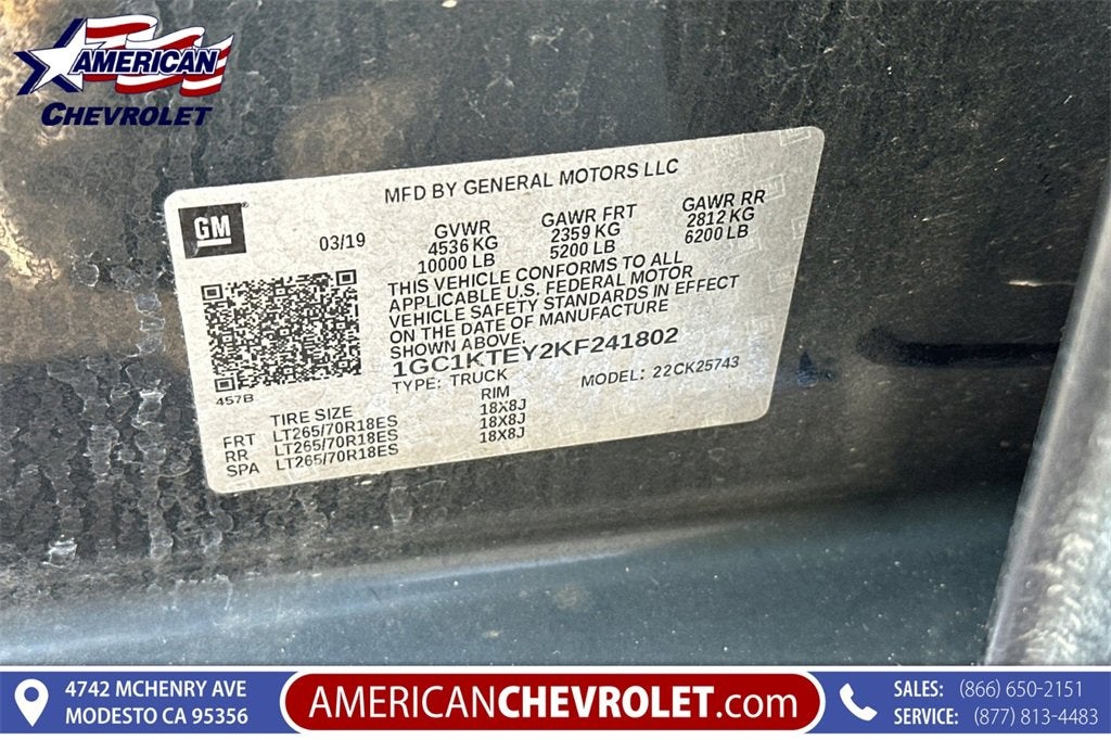 2019 Chevrolet Silverado 2500 HD LTZ