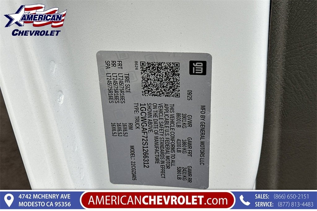 2025 Chevrolet Express Cargo 2500 WT