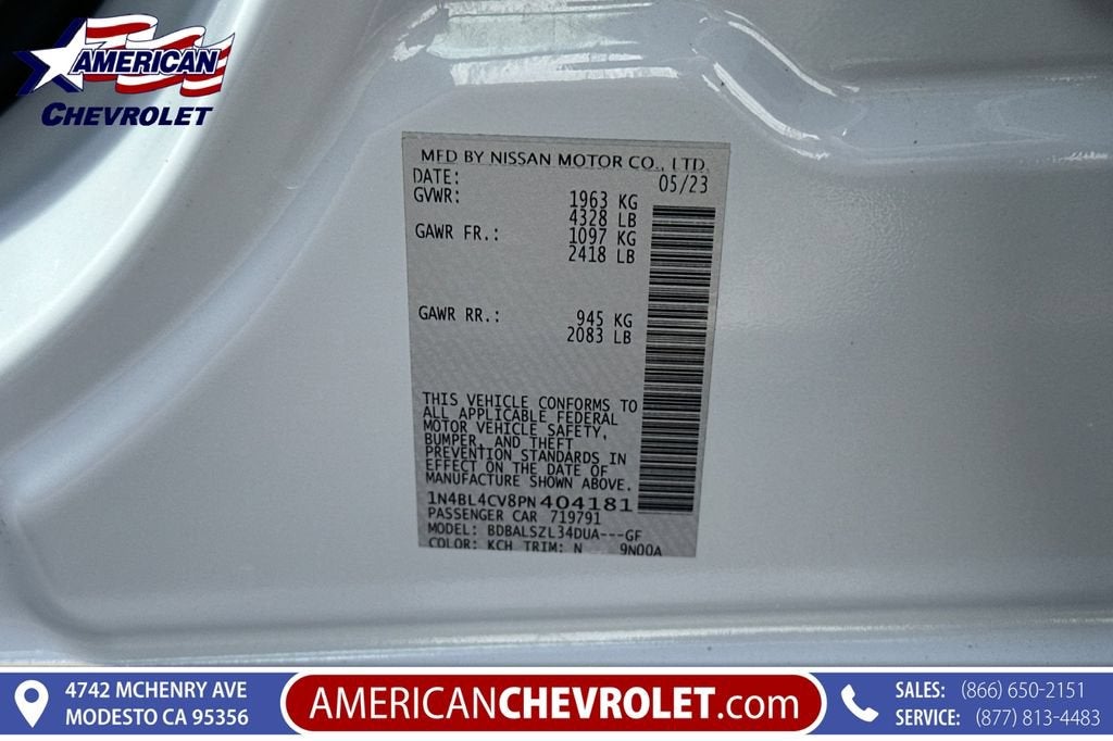 2023 Nissan Altima 2.5 SR