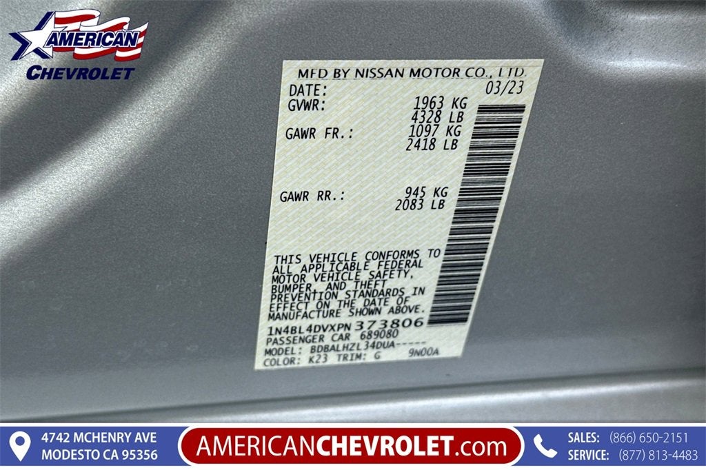 2023 Nissan Altima 2.5 SV