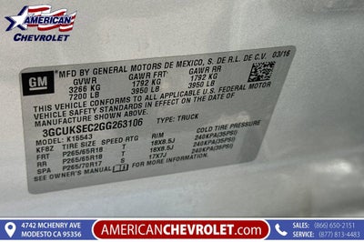2016 Chevrolet Silverado 1500 LTZ