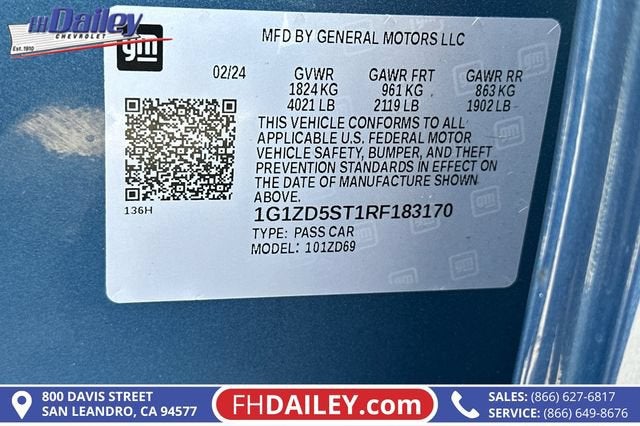 2024 Chevrolet Malibu 1LT