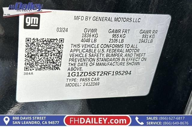 2024 Chevrolet Malibu 1LT