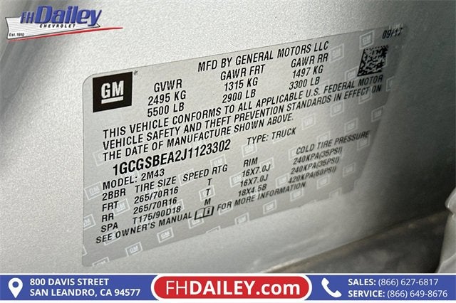 2018 Chevrolet Colorado 2WD Work Truck