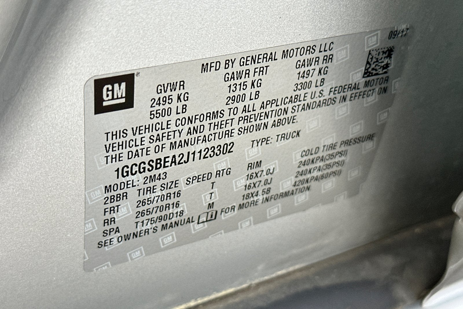 2018 Chevrolet Colorado 2WD Work Truck