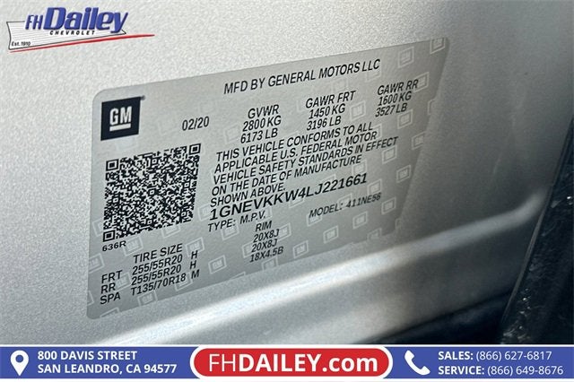 2020 Chevrolet Traverse Premier