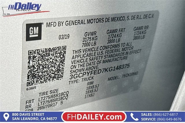 2019 Chevrolet Silverado 1500 LT Trail Boss