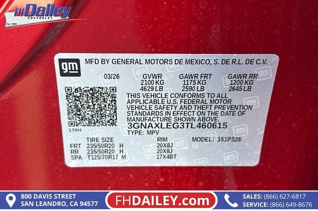2026 Chevrolet Equinox RS