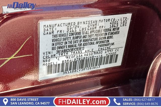 2024 Nissan Sentra SV