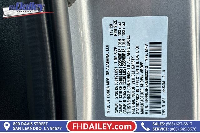 2021 Honda Odyssey LX