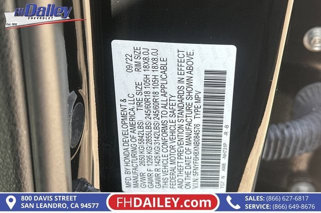 2022 Honda Pilot TrailSport