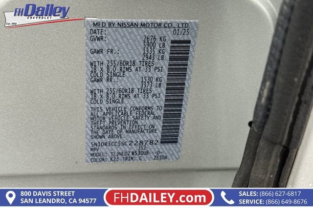 2025 Nissan Pathfinder SL