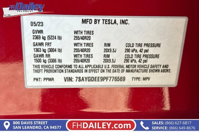 2023 Tesla Model Y Long Range