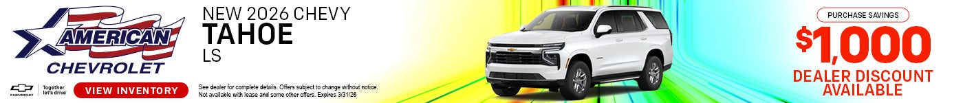 2026 CHEVY TAHOE