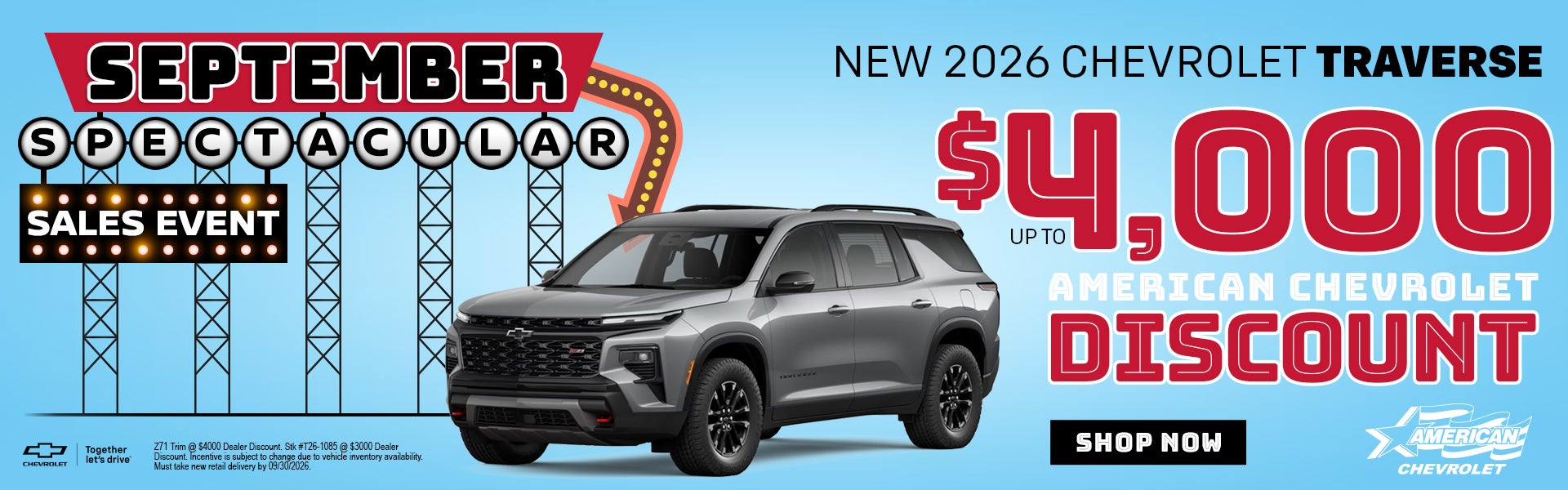 New 2026 Chevrolet Traverse