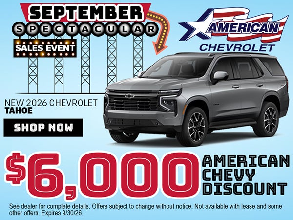 New 2026 Chevrolet Tahoe